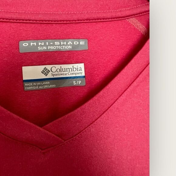 Pink Columbia Omni shade Sun Protection long sleeves top size S/P - Picture 5 of 7